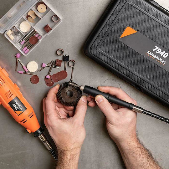 Krausmann Mini Me Flexible Electric Rotary Multi Tool 135W with Speed Control 7940