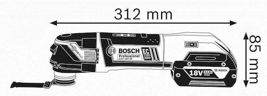 Bosch GOP 18V-28 Professional Παλινδρομικό Πολυεργαλείο Brushless 18V Solo με Ρύθμιση Ταχύτητας