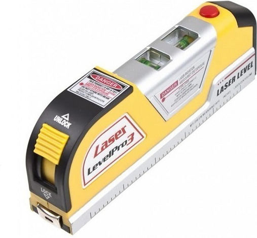 LevelPro3 Γραμμικό Αλφάδι Laser Κόκκινης Δέσμης με Εύρος Εργασίας 2.5m