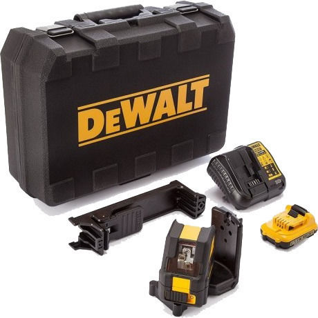 Dewalt DCE088D1R Αυτορυθμιζόμενο Γραμμικό Αλφάδι Laser Κόκκινης Δέσμης 10.8V με Εύρος Εργασίας 15m