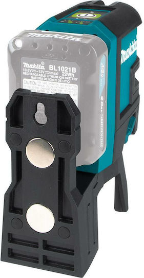 Makita Αυτορυθμιζόμενο Γραμμικό Αλφάδι Laser Πράσινης Δέσμης 10.8V με Εύρος Εργασίας 35m