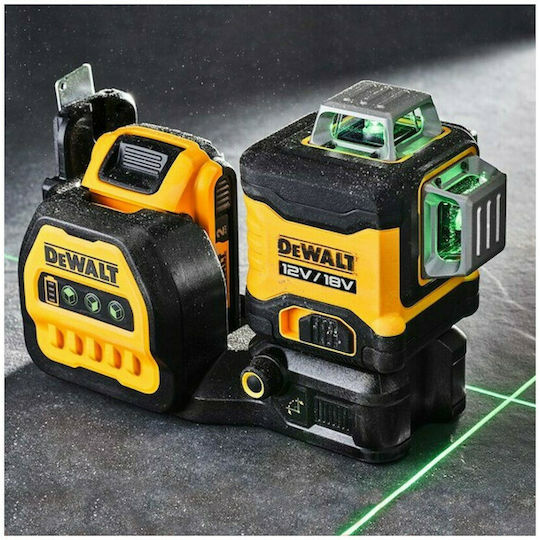 Dewalt Αυτορυθμιζόμενο Γραμμικό Αλφάδι Laser Πράσινης Δέσμης 18V με Εύρος Εργασίας 30m