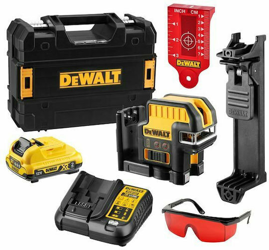 Dewalt DCE0825D1R Αυτορυθμιζόμενο Γραμμικό Αλφάδι Laser Κόκκινης Δέσμης 10.8V με Εύρος Εργασίας 15m