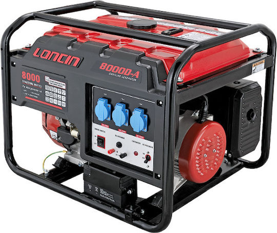 Loncin Γεννήτρια Βενζίνης Τετράχρονη με Ηλεκτρική Μίζα και Μέγιστη Ισχύ 8.1kVA