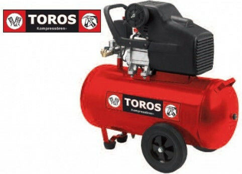 Toros EM 50/2 Μονοφασικό Κομπρεσέρ Αέρος με Ισχύ 2hp και Αεροφυλάκιο 50lt