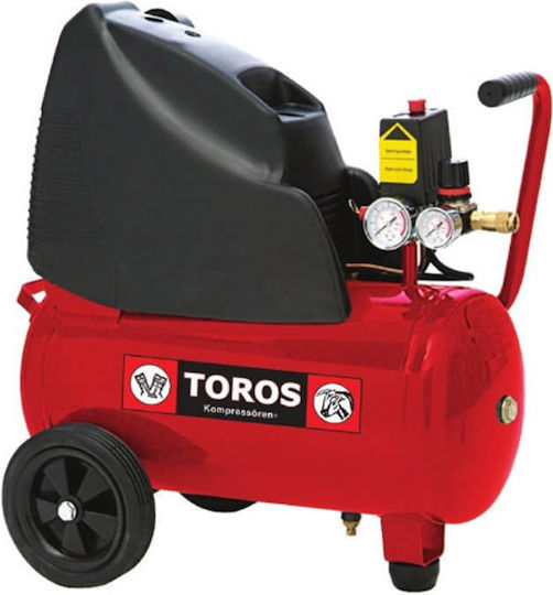 Toros EM 50/2 Μονοφασικό Κομπρεσέρ Αέρος με Ισχύ 2hp και Αεροφυλάκιο 50lt