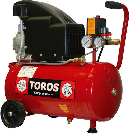 Toros EM 50/2 Μονοφασικό Κομπρεσέρ Αέρος με Ισχύ 2hp και Αεροφυλάκιο 50lt