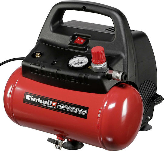 Einhell TH-AC 190/6 OF Single-Phase Air Compressors 97dB with Power 1.5hp and Airtank 6lt 4020495