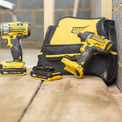 Stanley FMCK461C2 Сет Двигател за бормашина & Ударна отвертка 18V с 2 батерии 2Ах и калъф
