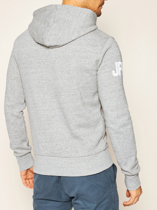 Superdry Men's Sweatshirt with Hood and Pockets Grey Marl