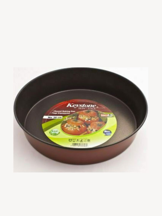 Keystone Aluminum Round Baking Pan with Stone Coating 22cm