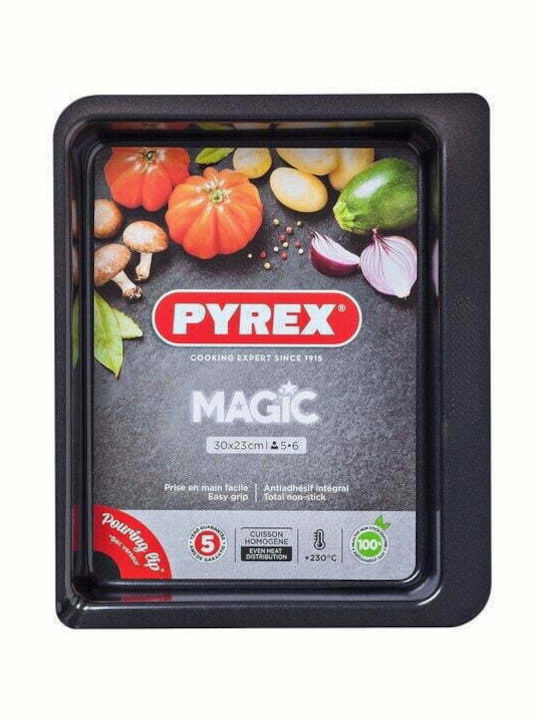 Pyrex Magic Tăvi de copt Cuptor Aluminiu cu Strat Antiaderent 23x30cm
