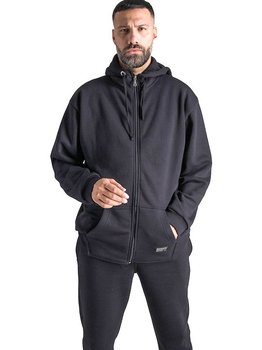 Black Hooded Cardigan