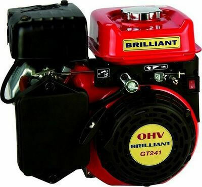 Brilliant GT 241-Q Gasoline Engine 4 Stroke 79.66cc 2.4hp Horizontal Axis with Keyway and Starter (Tank 4lt)