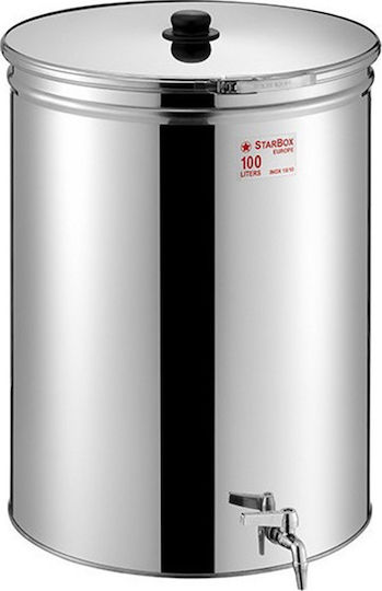 Metal Box Δοχείο Inox Starbox Ανοικτού Τύπου Επίπεδο 200lt 58AB-200