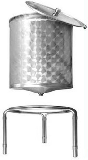 Sansone Δοχείο Inox Ανοικτού Τύπου Κωνικό 200lt 125.117