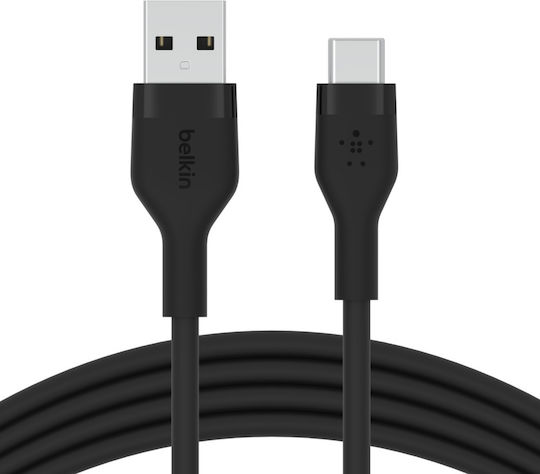 Belkin BoostCharge Flex USB 2.0 Cable USB-C Male - USB-A 15W Black 1m CAB008BT1MBK