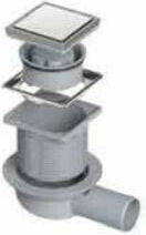 Tema Rostfreies Bodenablauf Gestell mit Durchmesser 100mm Silber