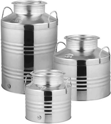 Quattro Effe Stainless Steel Container with Screw Lid 20lt 100028