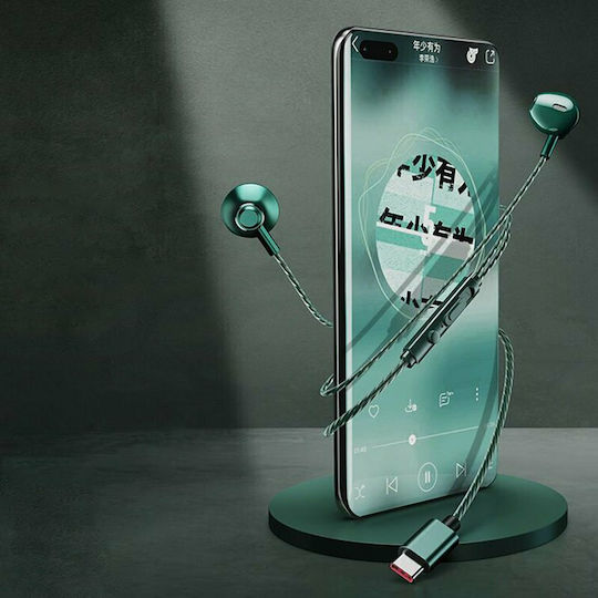 Remax RM-711a Earbuds Handsfree με Βύσμα USB-C Tamish