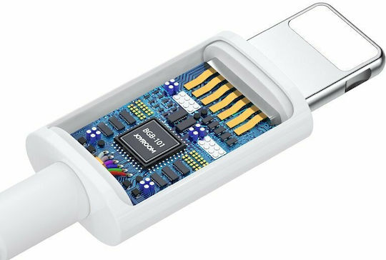 Joyroom JR-EP3 Handsfree cu două căști cu mufă Lightning Alb