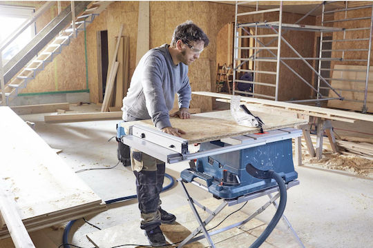 Bosch GTS 635-216 & GTA 560 Professional Bench Saw 1600W, Cutting Disc Diameter 216mm & Cutting Speed 5500rpm 0601B42001