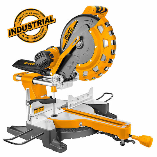 Ingco Kapp- und Gehrungssäge Elektrisch 2400W Schiebesäge Scheibendurchmesser 305mm