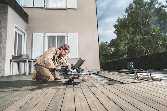 Metabo KGS 18 LTX 216 Φαλτσοπρίονο Μπαταρίας 18V Συρόμενο με Οδηγό Laser & Διάμετρο 216mm Solo