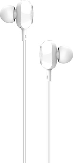XO EP21 In-ear Handsfree με Βύσμα 3.5mm Λευκό