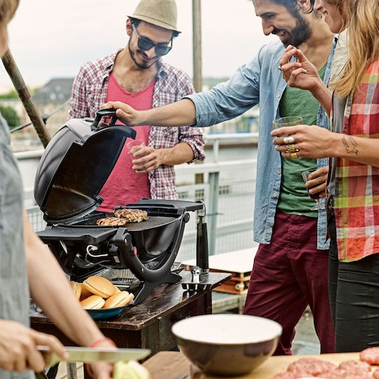 Weber Q1200 Φορητή Ψησταριά Υγραερίου Μαντεμένιας Σχάρας 43x32εκ. με 1 Εστία 2.49kW