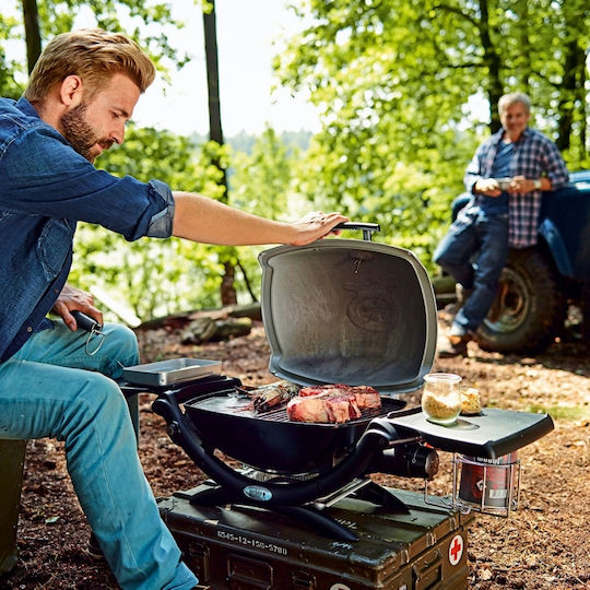 Weber Q1200 Φορητή Ψησταριά Υγραερίου Μαντεμένιας Σχάρας 43x32εκ. με 1 Εστία 2.49kW