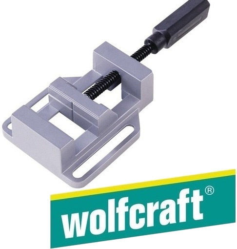 Wolfcraft Σταθερή Μέγγενη Δραπάνου Κολώνας από Ατσάλι με Μέγιστο Άνοιγμα 65mm