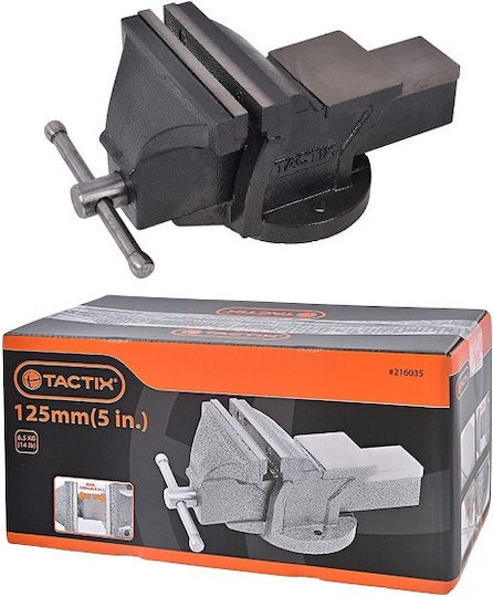 Tactix Fixed Countertop Vise Made of Steel with Maximum Opening 100mm