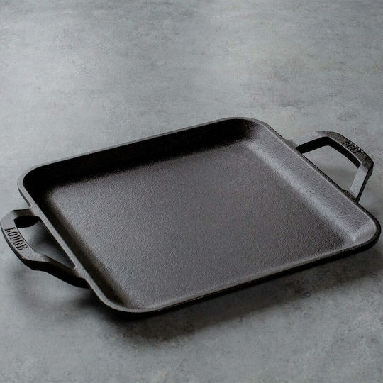 Lodge Non-Stick Baking Plate with Cast Iron Flat Grilling Surface 36.83cm x 27.94cm x 3.55cm