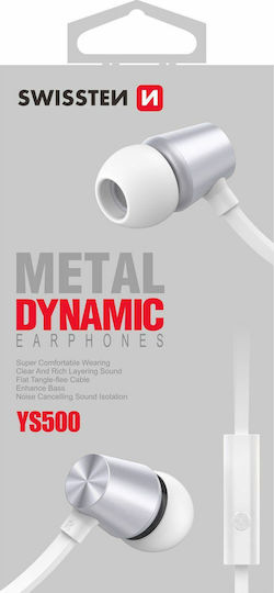 Swissten YS500 In-ear Handsfree with 3.5mm Connector White