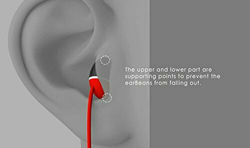Allocacoc Earbeans Bass In-ear Handsfree με Βύσμα 3.5mm Κόκκινο
