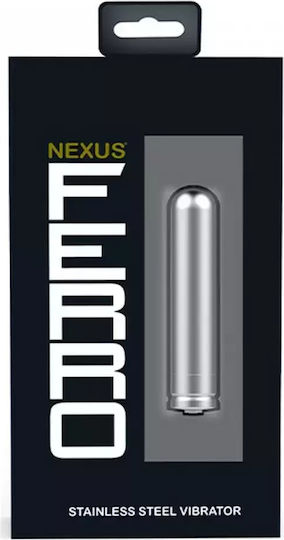 Nexus Ferro Vibrator Bullet Stainless Steel Vibrator Silver