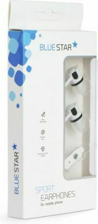 Blue Star JM26 In-ear Handsfree με Βύσμα 3.5mm Λευκό