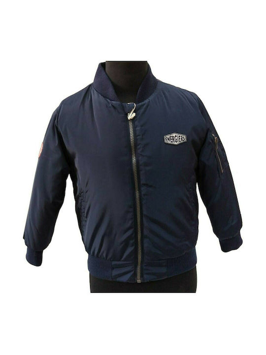 Energiers Kinder-Bomberjacke Kurz Marineblau