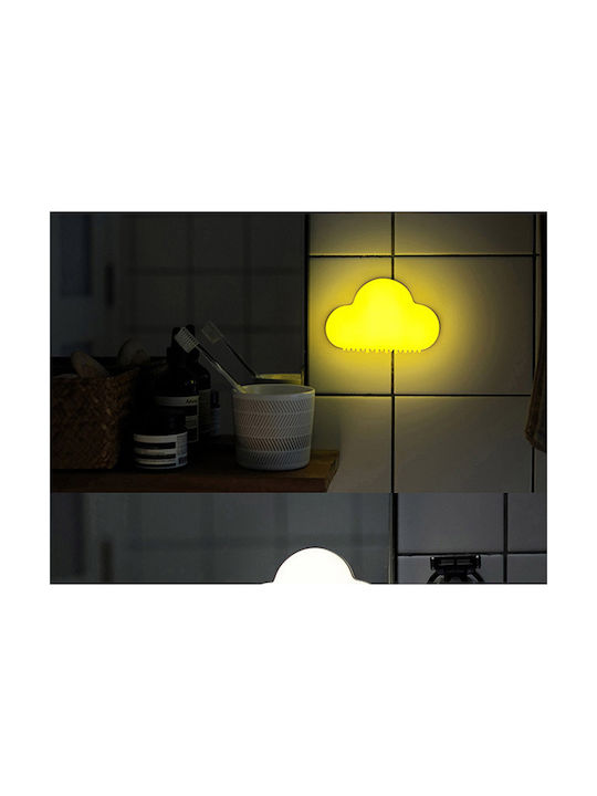 Allocacoc Led Παιδικό Διακοσμητικό Φωτιστικό Cloud Night με Εναλλαγές Χρωματισμών Λευκό 7.9x3.5x12.2εκ.
