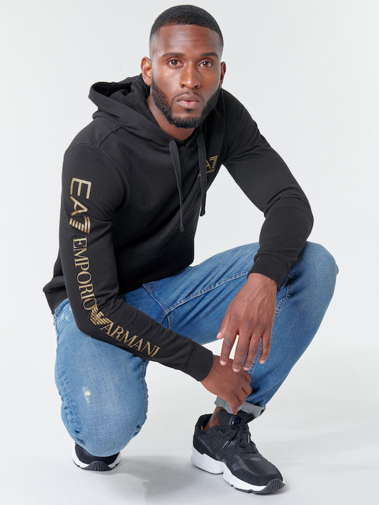 Sweatshirt with Hood Black