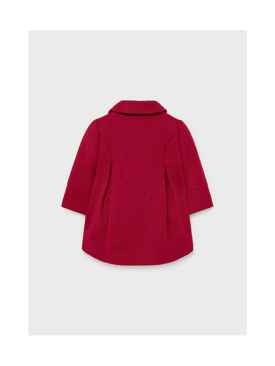 Mayoral Kids Coat Long Burgundy