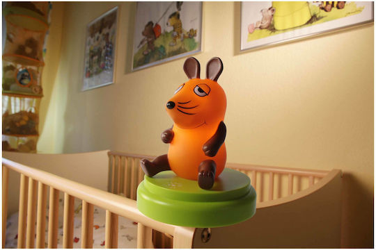 Ansmann LED Kinder Dekorative Lampe Mouse Orange