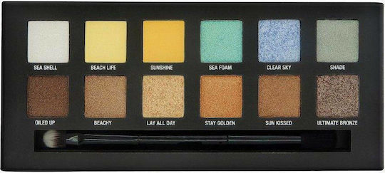 W7 Cosmetics Life's a Beach Palette with Pressed Powder Eye Shadows 9.6gr