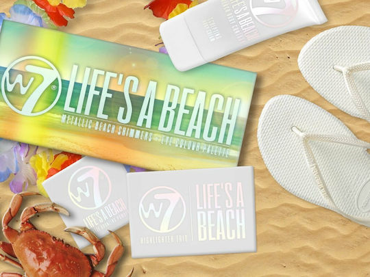 W7 Cosmetics Life's a Beach Palette with Pressed Powder Eye Shadows 9.6gr