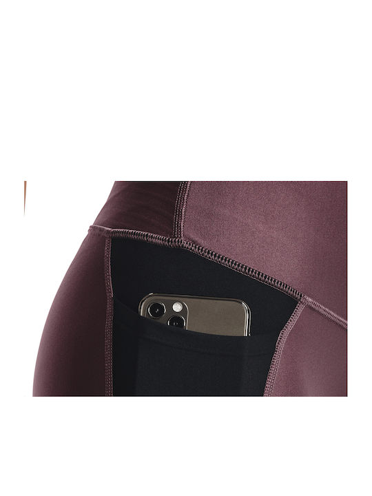 HeatGear® Training Damen Gekürztes Leggings mit Formendefinition Burgundisch