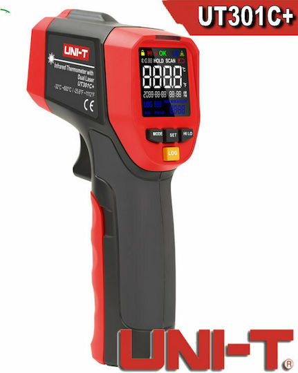 Uni-T Infrared Thermometer -32°C to 1100°C with Distance Ratio 20:1 UT302C+