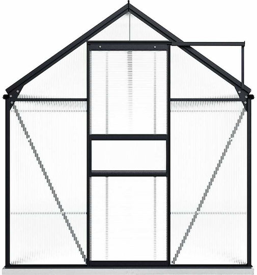 vidaXL 48220 Gewächshaus Typ Haus mit Aluminiumrahmen 4.9x1.9x2m