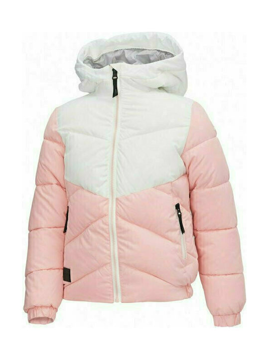 Icepeak Kids Quilted Jacket short Hooded Pink Koloa