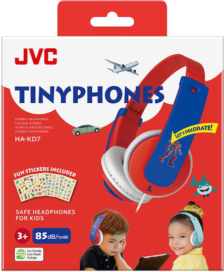 JVC HA-KD7 Cu fir Pentru copii On Ear Căști Roșii